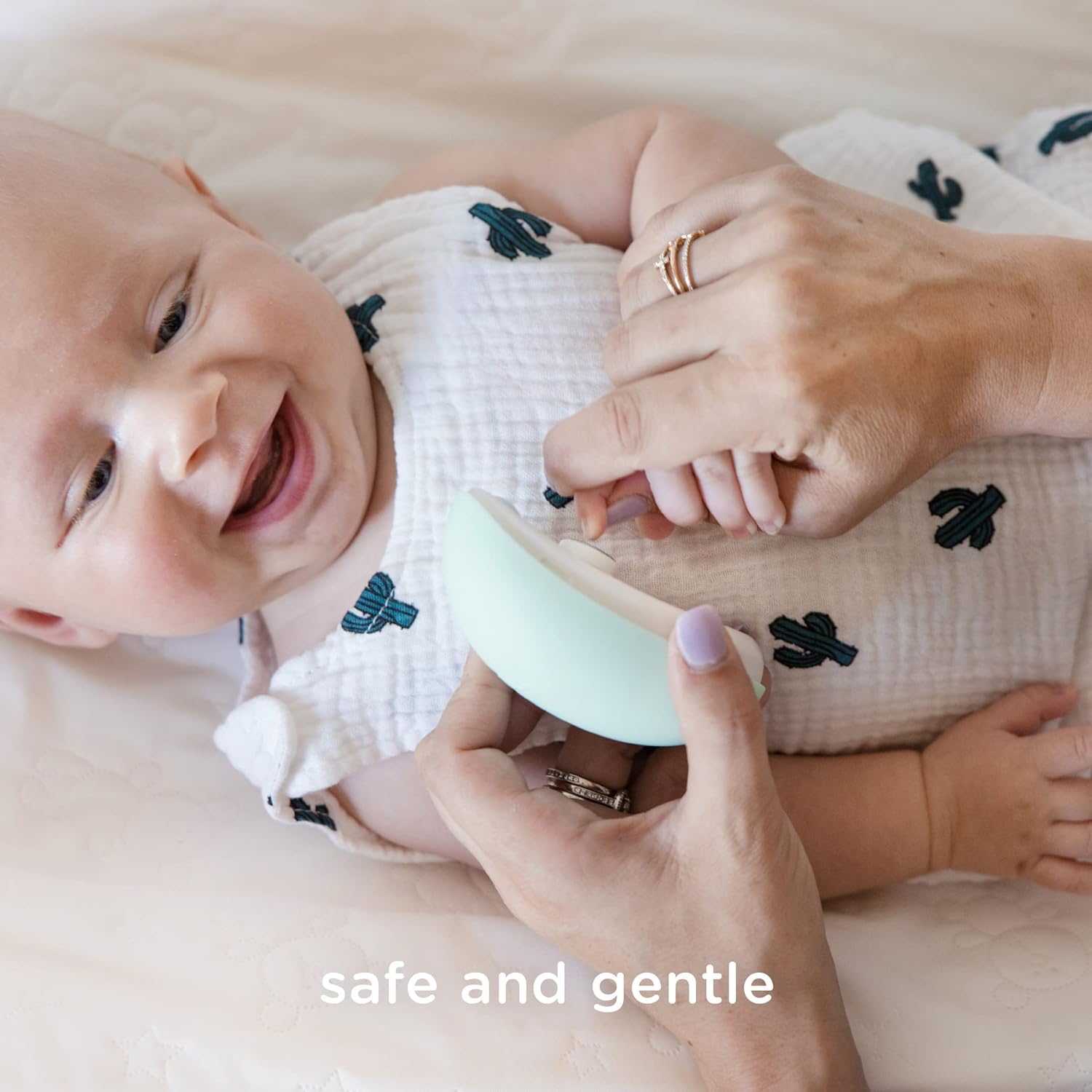 Olababy Rechargeable Electric Baby Nail Trimmer | Newborn Nail Clipper | Electronic File for Babies | Infant/Toddler Nail Grooming Kit | Portable Manicure Essentials | LED Light Fingernail Cutter Set - Image 2